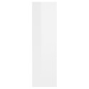  Półka ścienna, biała, wysoki połysk, 75x16x55 cm