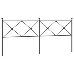  Metalowe wezgłowie, czarne, 193 cm