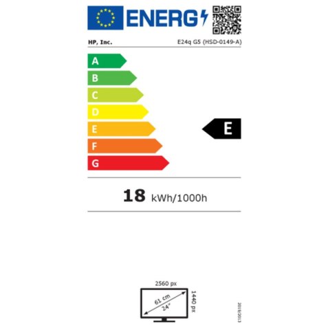 Monitor HP E24Q G5 23,8" Quad HD 75 Hz
