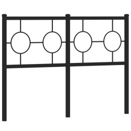  Metalowe wezgłowie, czarne, 120 cm