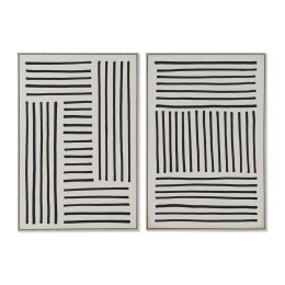 Obraz Home ESPRIT Biały Czarny Miejska 83 x 4,5 x 123 cm (2 Sztuk)