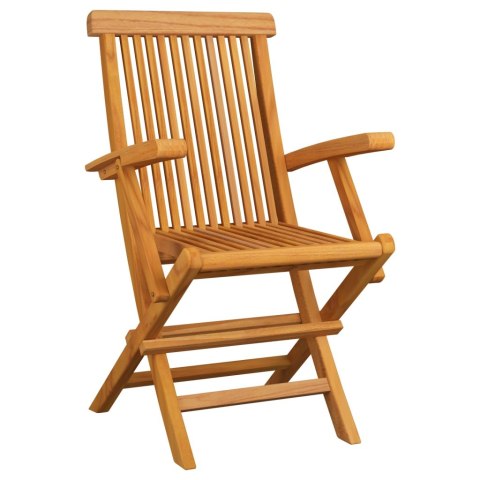  Krzesła ogrodowe, beżowe poduszki, 6 szt., drewno tekowe