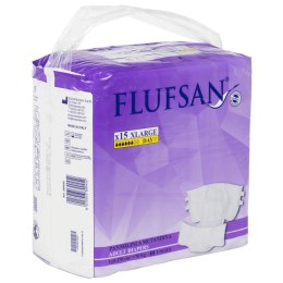 Flufsan Pieluchy dla dorosłych, jednorazowe, 15 szt., rozmiar XL