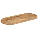  Blat stołu, 110x50x2,5 cm, owalny, lite drewno mango