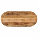  Blat stołu, 110x40x2,5 cm, owalny, surowe drewno mango