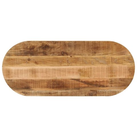  Blat stołu, 110x50x2,5 cm, owalny, surowe drewno mango