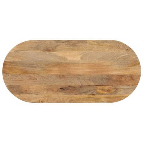  Blat stołu, 120x50x2,5 cm, owalny, lite drewno mango