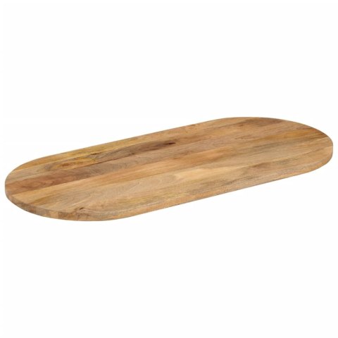  Blat stołu, 120x50x2,5 cm, owalny, lite drewno mango