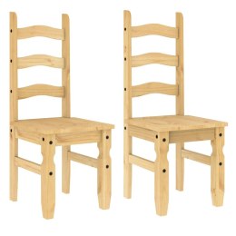  Krzesła stołowe Corona, 2 szt., 42x47x107 cm, drewno sosnowe