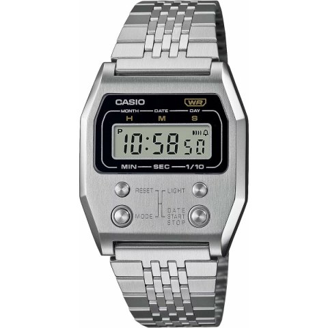 Zegarek Męski Casio A1100D-1EF Szary Srebrzysty