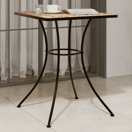  Mozaikowy stolik bistro, terakota, 60x60x74 cm, ceramiczny