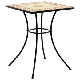  Mozaikowy stolik bistro, terakota, 60x60x74 cm, ceramiczny