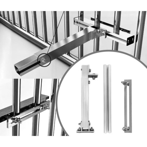 Uchwyt Zestaw Regulowany do paneli PV Fotowoltaika na Barierki i Balkony V-TAC VT-10100