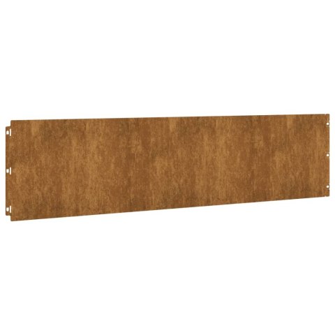  Obrzeża trawnikowe, 30 szt., 25x103 cm, giętkie, stal Corten