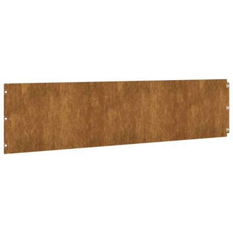  Obrzeża trawnikowe, 30 szt., 25x103 cm, giętkie, stal Corten