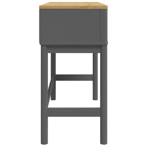  Stolik konsolowy FLORO, szary, 89,5x36,5x73 cm, drewno sosnowe