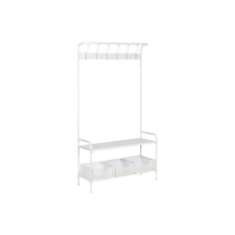 Mebel do Przedpokoju z Szufladami Home ESPRIT Biały Metal 110 x 36 x 186 cm