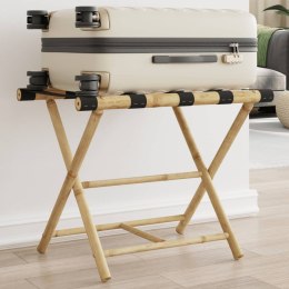  Składany stojak na bagaż, 62x42x50,5 cm, bambusowy