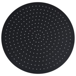  Słuchawka prysznicowa ze stali, 50 cm, okrągła, czarna