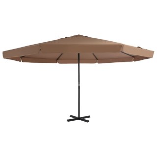  Parasol ogrodowy na słupku aluminiowym, 500 cm, taupe