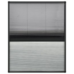  Plisowana moskitiera okienna z roletą, aluminium, 60x80 cm