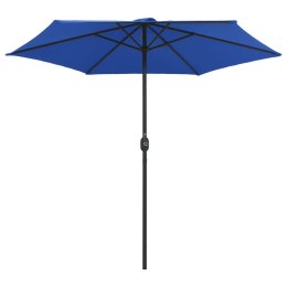  Parasol ogrodowy na słupku aluminiowym, 270x246 cm, lazurowy