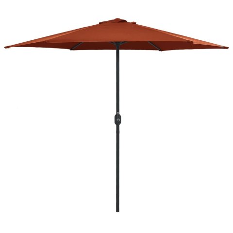  Parasol ogrodowy na słupku aluminiowym, 270x246 cm, terrakota