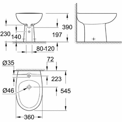 Bidet sanitarny Grohe