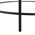 Stolik Czarny Szary Szkło Żelazo 90 x 90 x 45,5 cm