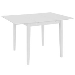  Rozsuwany stół jadalniany, biały, (80-120) x 80 x 74 cm, MDF