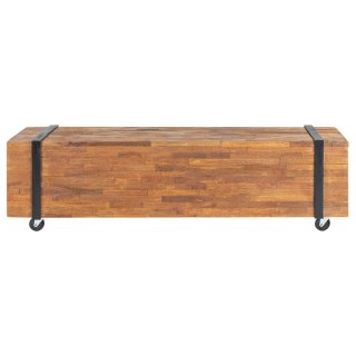  Stojak pod telewizor, 110x30x32,5 cm, lite drewno tekowe