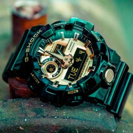 Zegarek Męski Casio G-Shock GA-710 Ø 49 mm Czarny Złoto