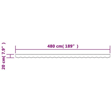  Lambrekin do markizy, wielokolorowe paski, 5 m