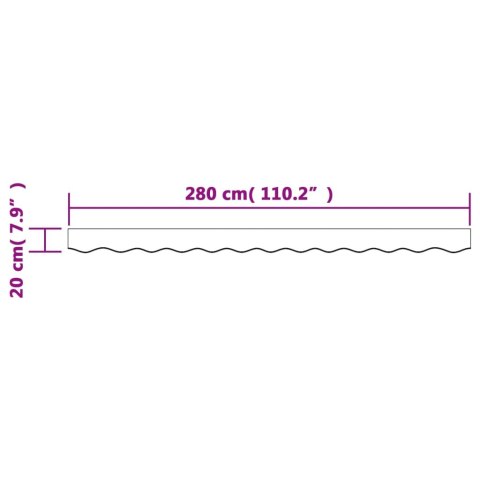  Lambrekin do markizy, żółto-pomarańczowe paski, 3 m