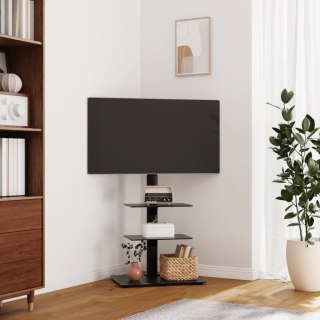  Narożny stojak na telewizor 32-65 cali, 3-poziomowy, czarny