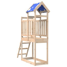  Wieża do placu zabaw, z drabinką, 110,5x52,5x215 cm, sosnowa