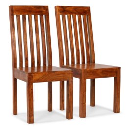  Krzesła stołowe, 2 szt., drewno w miodowym kolorze, nowoczesne