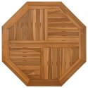  Blat do stolika, 60x60x2,5 cm, ośmiokątny, lite drewno tekowe