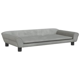  Sofa dla dzieci, jasnoszara, 100x50x26 cm, aksamit