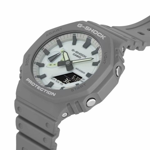 Zegarek Męski Casio G-Shock GA-2100HD-8AER Biały (Ø 44,5 mm)