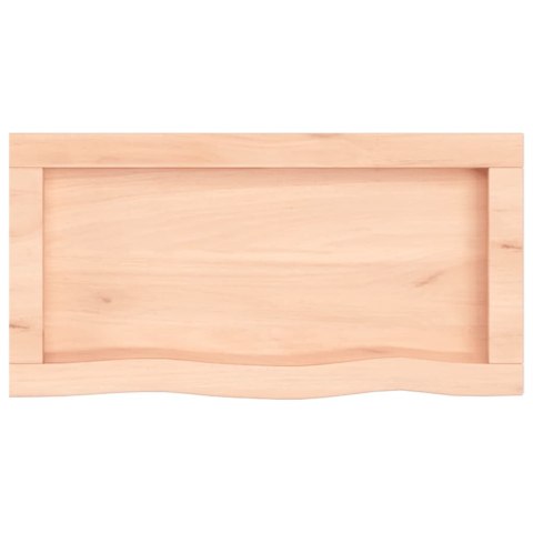  Półka, 60x30x(2-4) cm, surowe lite drewno dębowe