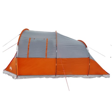  Namiot turystyczny, 4-os., szaro-pomarańczowy, wodoszczelny