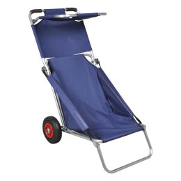  Przenośny wózek i krzesło w jednym, składany, niebieski