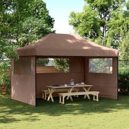  Namiot imprezowy typu pop-up z 3 ściankami, brązowy