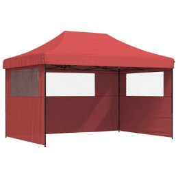  Namiot imprezowy typu pop-up z 3 ściankami, burgundowy