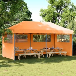  Namiot imprezowy typu pop-up z 3 ściankami, pomarańczowy