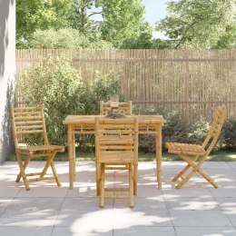  Składane krzesła ogrodowe, 4 szt., 43x54x88 cm, bambusowe