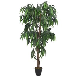  Sztuczne drzewko mango, 300 liści, 80 cm, zielone