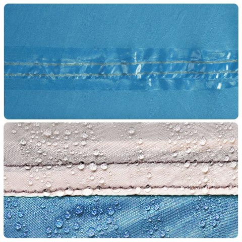  Płachta biwakowa, niebieska, 500x294 cm, wodoszczelna