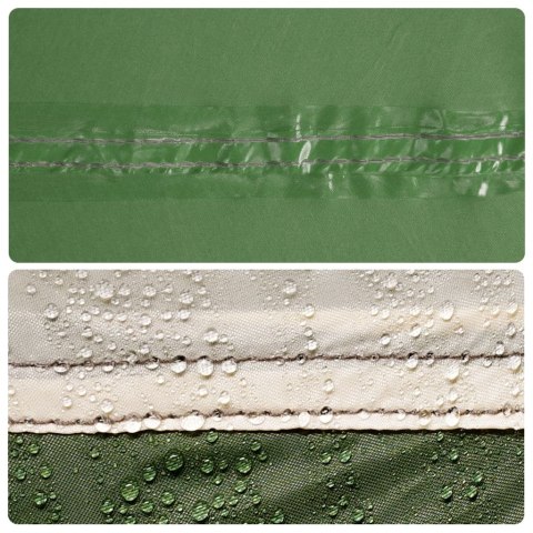  Płachta biwakowa, zielona, 500x294 cm, wodoszczelna